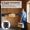 (10 Pack) E-Track Connector,Bolt-on Steel Trailer E Track Accessory Connector,Bolt-on