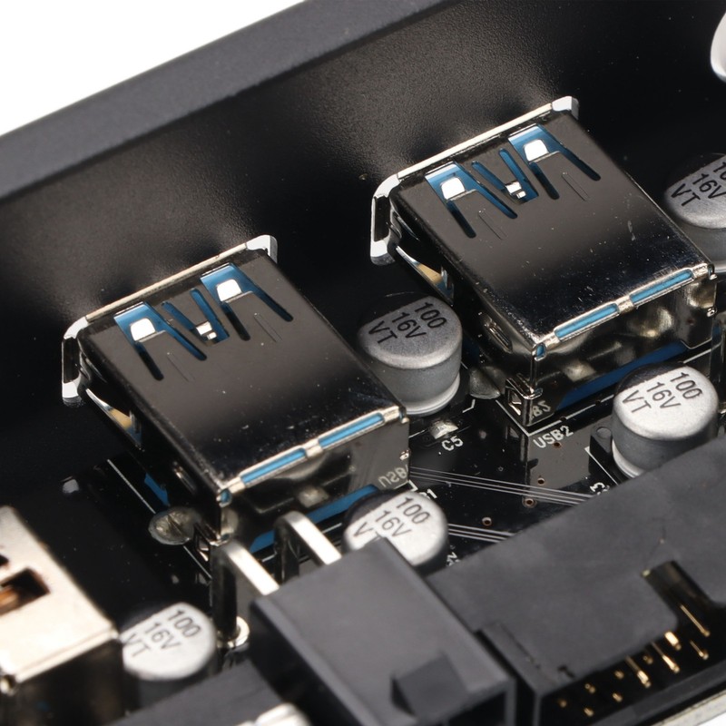 USB Front Panel Adapter 2 Ports USB3.0 Stable Reliable Independent