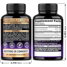 Hyaluronic Acid Supplements 1000 mg - Collagen | MSM | Boswellia | Vitamin D3, C & E - Hyaluronic Acid Capsules - Skin Hydratation & Joint Comfort Support - 7-in-1 Complex - Lab Tested - 120 Capsules