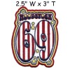 C&D Woodstock 69 Patch Music Festival Hippie Guitar Embroidered Iron