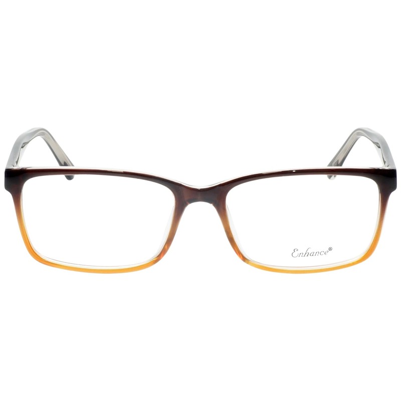 Calabria Enhance 4038 Rectangular Reading Glasses +5.00 Brown Gradient Crystal