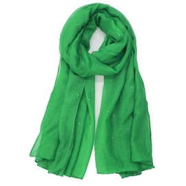 Van Der Rich ® - Sequin Scarf Soft Scarf - Women, 18-green