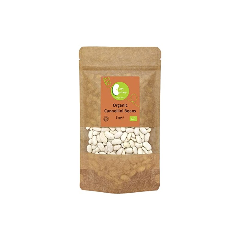 Organic Cannellini Beans -Certified Organic- by Busy Beans Organic (1kg)