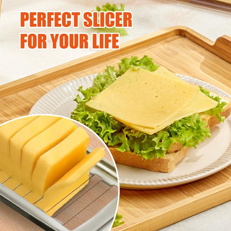 SKTMH Butter & Cheese Slicer Stainless Steel Multipurpose Cheese Slicer