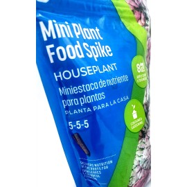 Sta-Green Houseplant Easy Indoor Plant Flower Food Fertilizer 5-5-5 Mini Spikes Sta-Green