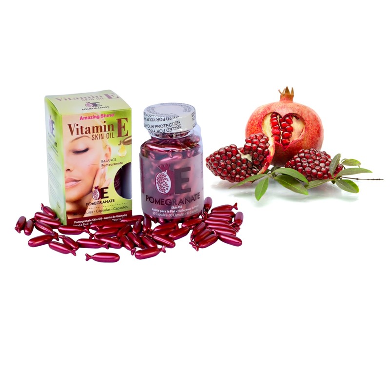 Pomegranate Skin Oil Capsules by EasyComforts - 90 Capsules