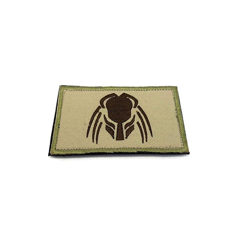 Patch Nation Predator Brown Embroidered Airsoft Velcro Patches