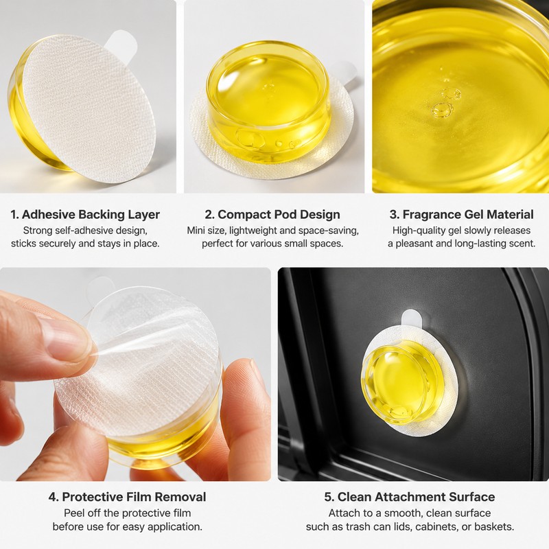 Trash Can Deodorizer Pods for Fresh Indoor Spaces – Long-Lasting