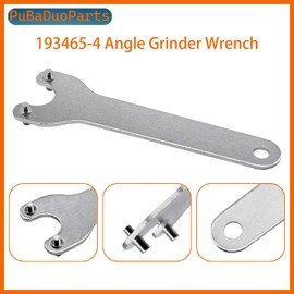 4.5" 5" 7" 5/8"-11 Universal Angle Grinder Wrench Kit (1 Wrench + Flange Lock Nut 2Set) Compatible with Dewalt Milwaukee Makita Bosch Black & Decker Ryobi 193465-4 224399-1 224568-4