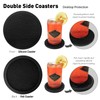 6 Pack Silicone Coasters Set with Holder - for Hot/Cold