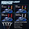 Elesovu 2PCS 2FT Fat Whip Lights with Spring Base, Thick