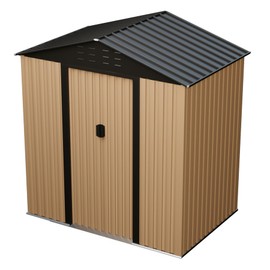 Outdoor Storage Shed,6x4 FT Large Garden Shed,Large Metal Tool Sheds with Sloping Roof and Vents,Updated Reinforced and Lockable Doors Frame Metal Storage Shed for Patio for Backyard,Patio,Garage