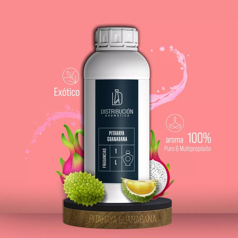 Distribución Aromática Esencia Pitaya Guanábana Para Diferentes Aplicaciones 50ml