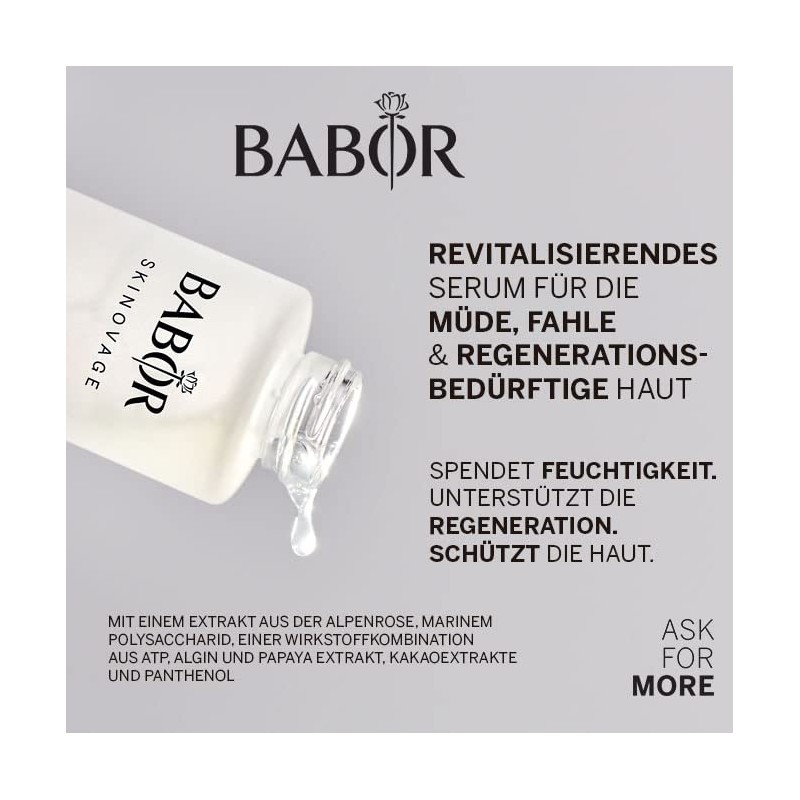BABOR SKINOVAGE Vitalizing Serum for Tired Dipped Skin Revitalising Anti-Age