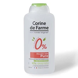 Corine de Farme Shower Care 0% - Dry & Sensitive Skin Neutral - No Soap - No Dyes - Gently Cleans - Does Not Dry Skin - Suitable Composition