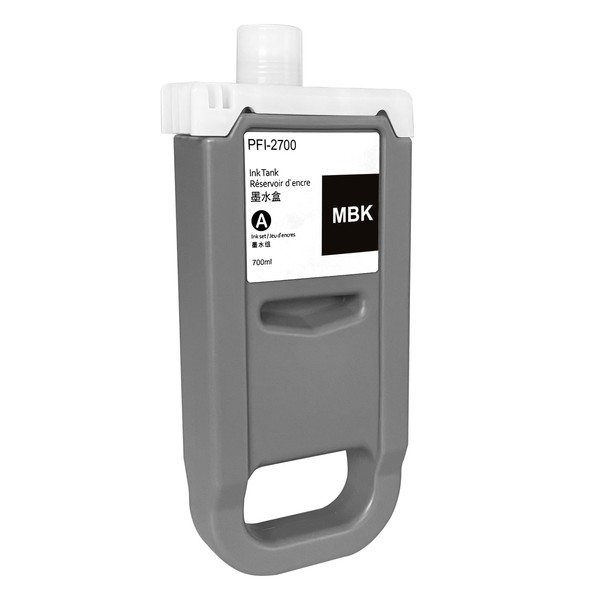 AOTMENDI PFI-2700-MBK(Matte Black) Pigment Ink Cartridge 700ML for Canon imagePROGRAF
