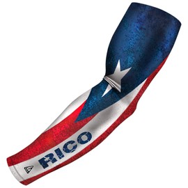 B-Driven Sports Puerto Rico Athletic Arm Sleeve For Youth Basketball, Football, Baseball & Other Athletic Training, Throwing, Pitching. Help Prevent Injuy, Pain.