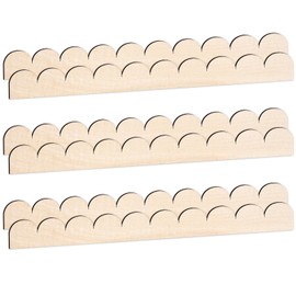 6 Pack Unfinished Scalloped Wood Border Trim, Scalloped Edge Decorative Wood Strips for Home DIY Crafts Wall Cabinet Shelf Door Window Frames Decor