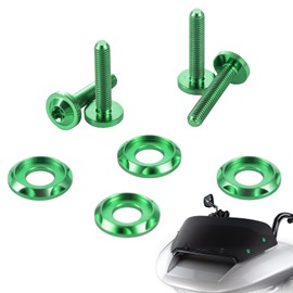 Road Glide Windshield Bolts, Harley Titanium Performance Windshield Screws Compatible with 2023 CVO 121 Road Glide, 2014-2023 Harley Touring FLTRX Road Glide/Special FLTRXS (Green)