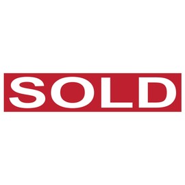 The Sign Studio - 6" x 24" – Coroplast Real Estate Sign Riders - Sold - 4mm Rigid Corrugated Coroplast Plastic Sign