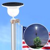 Solar Flag Pole LED Light, New Flag Pole Ball Topper