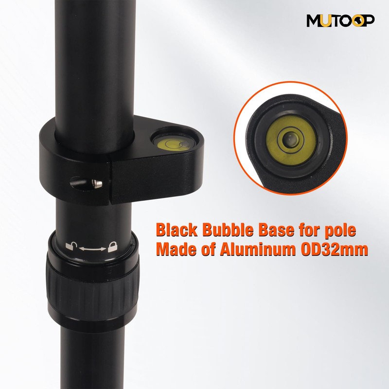 GPS Pole Bubble Level | 40 Min Accuracy for 32mm