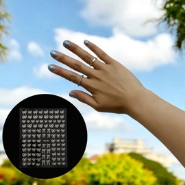 Ribbon Nails Ticker Silver / 리본 네일스 티커 실버