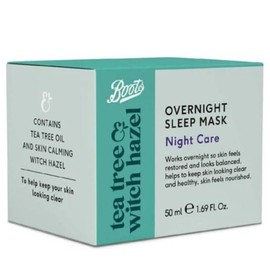 Boots - Tea Tree & Witch Hazel Overnight Sleep Mask | Night Care | 70mL [Imperfect Box]