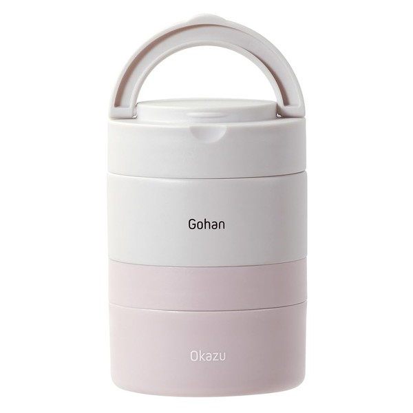 Bestco NQ-213 2-Tier Lunch Box with Handle, 16.9 fl oz