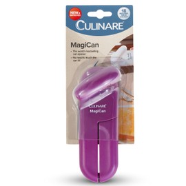 Culinare C10001 MagiCan Opener, Purple, Plastic/Stainless Steel, Manual Can Opener, Comfortable Handle for Safety and Ease
