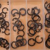 Walfront Circlip Assortment Set - 6 Sizes, 100 Pieces -