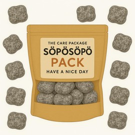 SÖPÖSÖPÖ Scandinavian Treat Pack – Salmiakkitassu Salty Liquorice Paws – 150g Nordic Candy Bag – Finnish Salmiakki with a Playful Twist – Bold & Chewy soposopo Pack