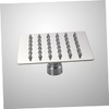 Cabilock 2pcs 4 Stainless Steel Square Showerhead High Pressure Rainfall