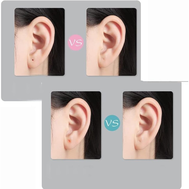 60-Piece Purple Ear Piercing Aftercare Kit, Ear Hole Cleaning Solution,