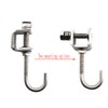 6Pcs I Beam Clamps with Hooks; C Clamp Hook Stainless