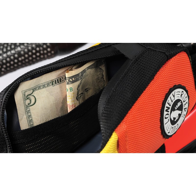 ULAC NOMADPAK: TREKKING 0.9L Top Tube Bag (Black-Orange)