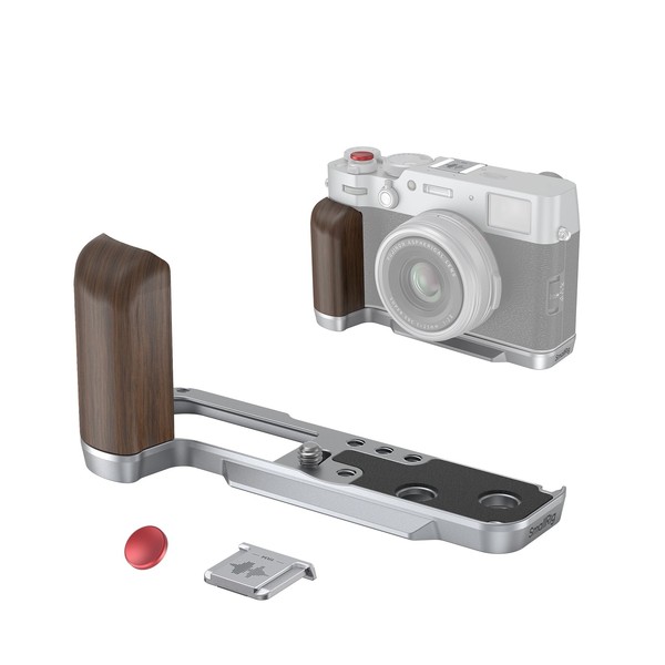 SMALLRIG L-Shape Mount Plate with Wooden Handle for FUJIFILM X100VI