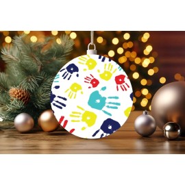 Unbranded Autism Handprints Ornaments