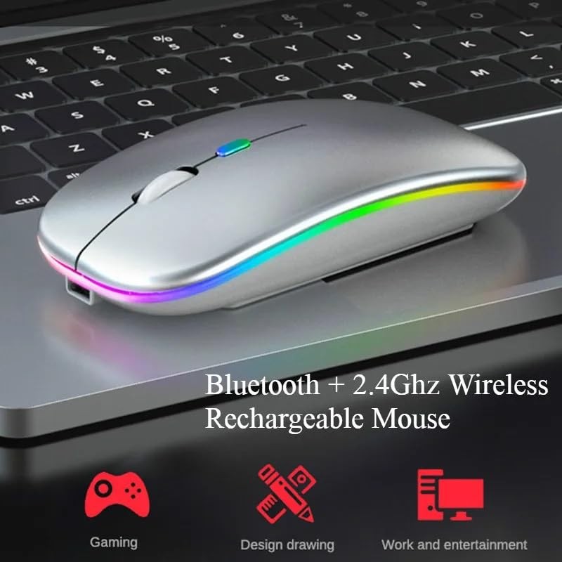 Generic Wireless Gaming Mouse 2.4GHz, Ergonomic Design, USB Receiver for