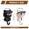 2 Cartoon Cat in Sunglasses Creative Gra-vity Hook Cute Cat