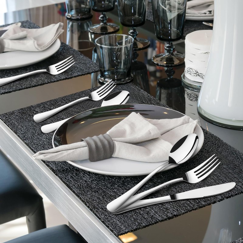 Silverware Set for 6, 30 Piece Heavy Duty Stainless Steel