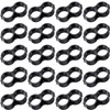Boao 20 Pack 16mm Drip Irrigation Folding Hose Connectors End