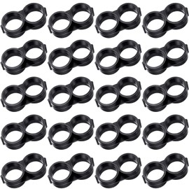Boao 20 Pack 16mm Drip Irrigation Folding Hose Connectors End Plug,1/2 Drip Tubing Figure 8 End Fitting