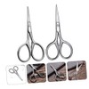 Beard Trimmer Set 2pcs Small Eyebrow Scissors Precision Stainless Steel