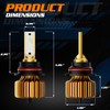 M-AUTO 9007 LED Headlight Bulbs, HB5 LED Light 6000LM Per