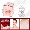 Preserved Rose Gifts Set Includes 925 Sterling Silver Necklace with