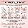 Semi Cured Gel Nail Strips,UV Light Needed, Lasting Gel Nail