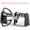 4-in-1 Professional Knife and Scissors Sharpener, Manual Kitchen Sharpening Tool,