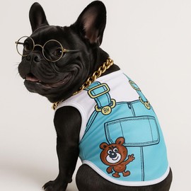 4 Pack Dog Shirts for Girl Boy Puppy Clothes Small Dogs Pet t Shirts for Spring Summer Apparels Tank Tops Large