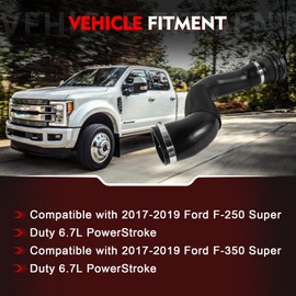 Merautop SJ Turbo Intercooler Outlet Tube Replacement for Ford F-250 F-350 Super Duty 6.7L PowerStroke 2017-2019 Replace HC3Z-6F073-B HC3Z6F073B